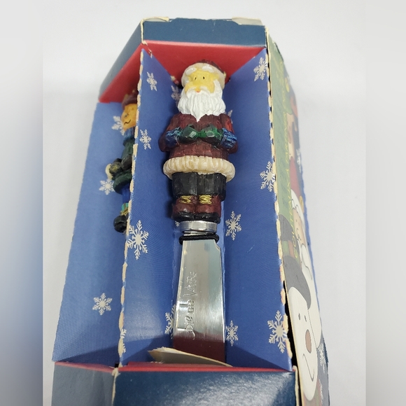Vintage Joie De Vivre 4pc Resin Holiday Spreaders Cheese Dip Butter ~ Pre-Owned - Picture 10 of 12